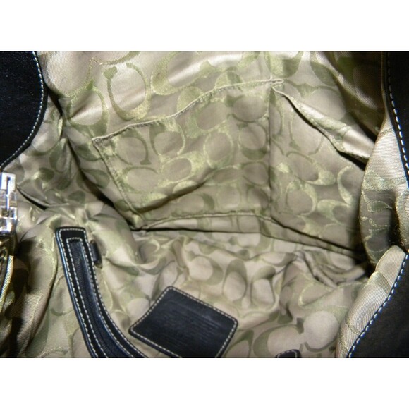 Vintage Coach Black Leather Soho Handbag Shoulder Purse D05D-9544 - Picture 8 of 11